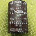 Condensatore Elettrolitico in Alluminio da 450v 390uf 105 Gradi Snap In Nippon Chemi Con Marrone