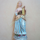 Statuina in Ceramica Dama con Strumento Musicale Lira Greca Simbolo Corona N Capodimonte