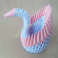 Origami Cigno 3D Fatto a Mano Arte in Carta Colorata Piegata Tradizione Artigianale Orientale