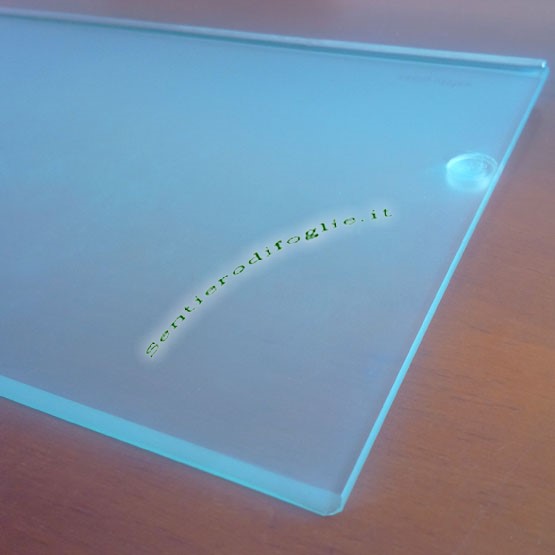 Mensola Vetro Satinato Safety Glass Bordino Acciaio Inox Lucido Frigo Accessorio Originale Lg