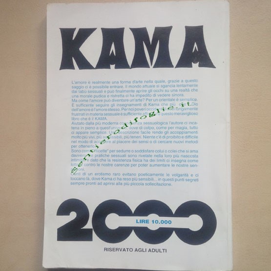 Libretto Kama 2000 Vero Kamasutra 140 Illustrazioni Vintage Adulti Supplemento Tabu 44 Rivista Erotica
