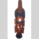 Maschera in legno etnica arte africana artigianale 9x30cm