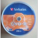 Dvd-r Verbatim Azo 4.7gb 16x 120 Minuti Campana da 25 pezzi