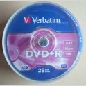 Dvd+R Verbatim Azo 4.7gb 16x 120 Minuti Campana da 25 Pezzi