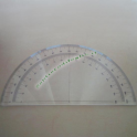 Goniometro Semicircolare 180 Gradi 30cm Linear in Plexiglass Trasparente Misurazione Angoli