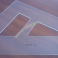 Squadre in Plexiglass Trasparente Flessibili Linear per Disegno Tecnico Fotoincise