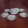 Servizio Ciotole da Dessert in Ceramica Inglese Il Cacciatore di Myott Inghilterra Dipinte a Mano