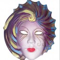 Maschera artigianale in ceramica dipinta a mano